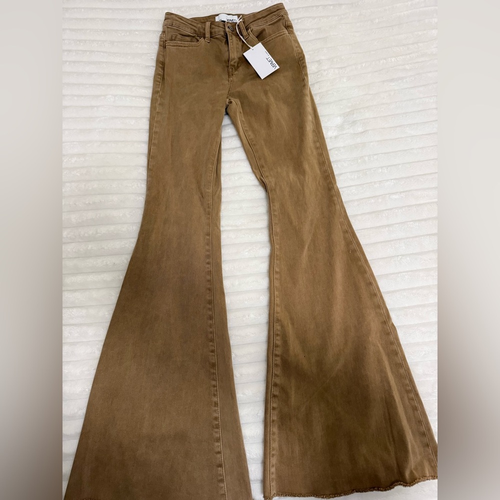 Vervet Brown Flared Jeans